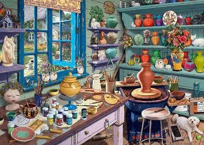 Puzzle 1000 de piese - Steve Read - Studio artist