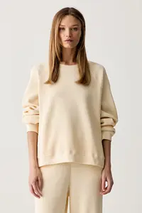 American Vintage hanorac oversized pentru femei din bumbac