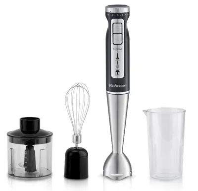 Blender Rohnson - 3 în 1 R-5794 , 1000W, 9 viteze, negru/gri