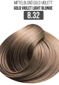 Vopsea Profesionala Cu Amoniac Redus EVOQUE Milk Therapy 100 ml - 8.32 Gold Violet Light Blonde - Cu Tehnologie Lipid Micro Emulsion