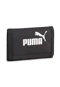 Portofel unisex cu imprimeu logo Phase - Negru
