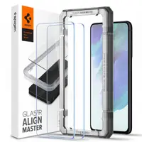 Folie de protectie Ecran Spigen GlastR Align Master pentru Samsung Galaxy S21 FE 5G G990, Sticla Securizata, Full Glue, Set 2 bucati AGL03088
