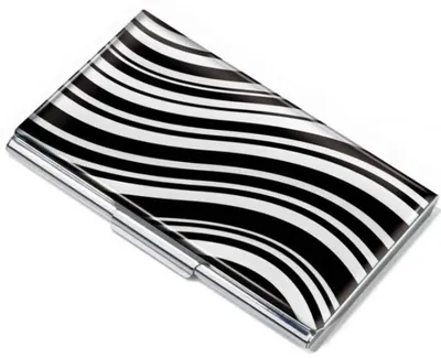 Husa pentru carti de vizita Troika - Black & white