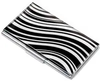 Husa pentru carti de vizita Troika - Black & white