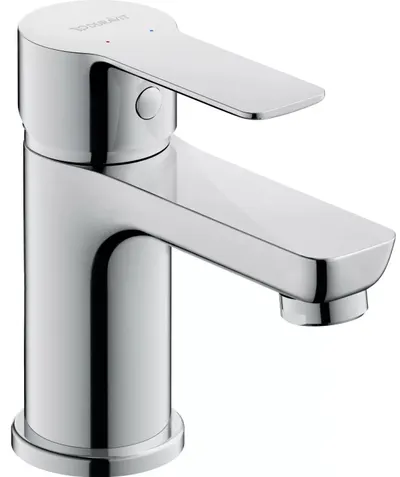 Baterie lavoar Duravit A.1 A11010002010, marime S, cartus ceramic, monocomanda, 125 mm, Crom lucios