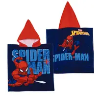 Prosop de plajă, Poncho, pentru copii, model Spiderman, 55x55 cm, Arditex