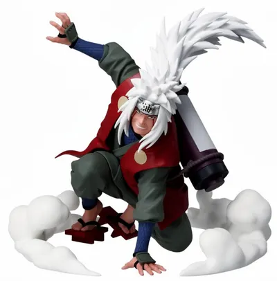 Statuetă Banpresto Animation: Naruto - Jiraiya (Kneeling), 15 cm