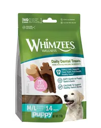 WHIMZEES Snack dentitie Puppy M/L pentru catelusi 14 buc