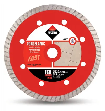 Disc diamantat pt. gresie portelanata 230mm, TCR 230 SuperPro - RUBI-31978