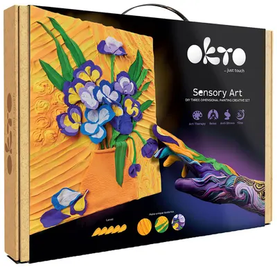 Set creativ cu plastilină Okto - Creați imagine 3D, Iris