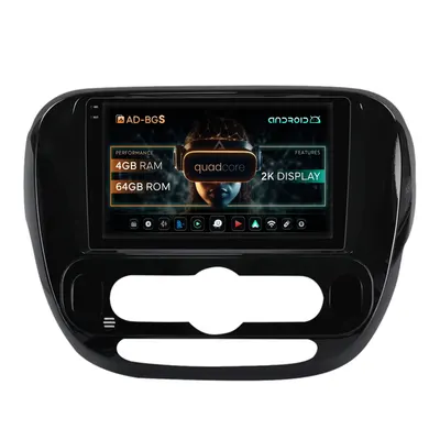 Navigatie 2K Kia Soul (2014-2019), Android, S-Quadcore 4GB RAM + 64GB ROM, 9.5 Inch - AD-BGS90042K+AD-BGRKIT233V2