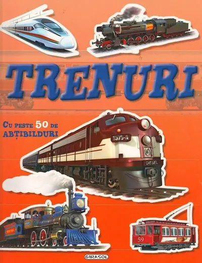 Caută și lipește - Trenuri - Paperback