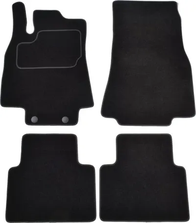 Covorase auto (set, velur, 4 bucati, culoare negru) MERCEDES A (W169) intre 2004-2012