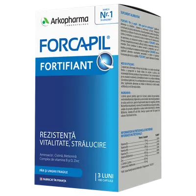 Forcapil par si unghii, 180 capsule
