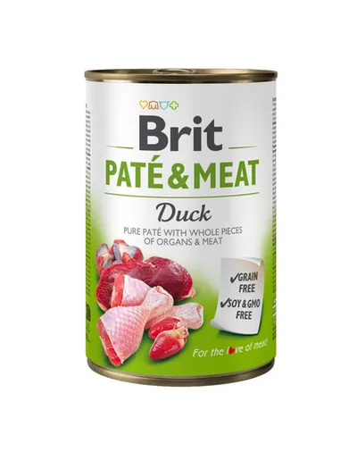 BRIT Pate&Meat duck 400 g Hrana umeda caine, pateu rata