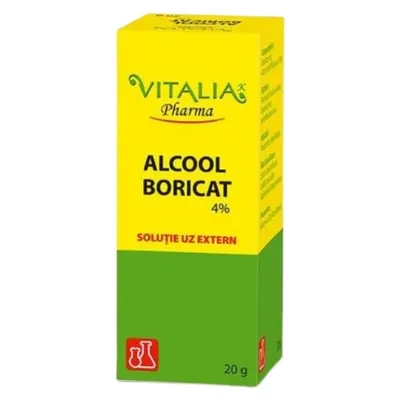Alcool boricat 4%, Viva Pharma | 20 g
