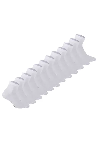 Set de sosete scurte unisex - 12 perechi - Alb