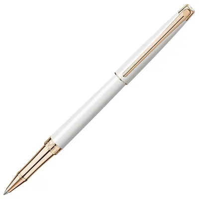 Roller Caran d'Ache Leman - Slim White Rose Gold