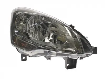 Far dreapta (H4, electric, cu motoras, fundal cromat) CITROEN BERLINGO PEUGEOT PARTNER 2008-2018