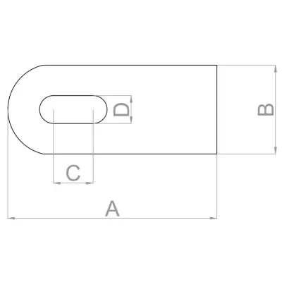 Element de balama reglabil, orificiu 20x20 mm, unghi deschidere 180 grade, lungime 120 mm, otel