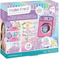 Trusă creativă Make it Real - Wash and Bead, Brățări DIY, 141 piese