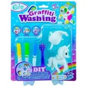 Set creativ, Animalute care pot fi desenate si spalate, 2 buc