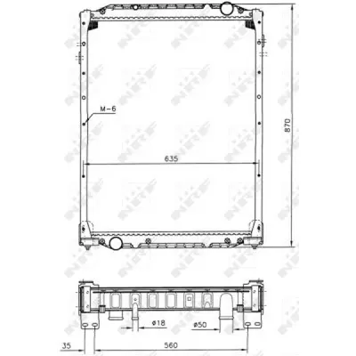 Radiator, racire motor NRF 51598