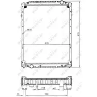 Radiator, racire motor NRF 51598