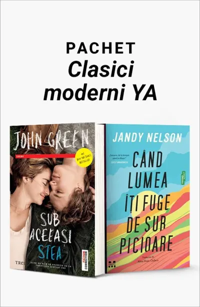 Pachet Clasici moderni YA. Sub aceeași stea/Când lumea îți fuge de sub picioare (ediție sprayed edges)