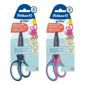 Foarfeca Griffix pentru Dreptaci 14cm Diverse Culori Blister