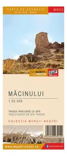 Munții Măcinului. Hartă de drumeție - Paperback - ***