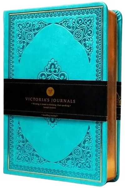 Carnețel Victoria's Journals Old Book - В6, turcoaz