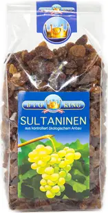Stafide organice, 250 g, Bio King