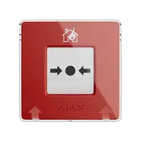 Buton incendiu wireless adresabil Ajax Manual Call Point, rosu, EN54, 866.0 - 922.0 MHz, resetabil, autonomie 7 ani
