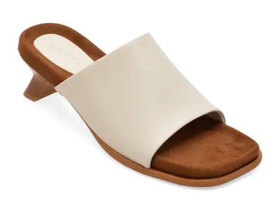 Papuci eleganti GRYXX albi, L2651, din piele naturala