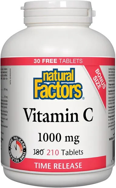 Vitamin C Time Release, 1000 mg, 210 tablete, Natural Factors