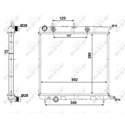 Radiator, racire motor NRF 50439