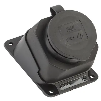 RBu13-1-0m priza with a protective cover angled pentru walls OMEGA IP44