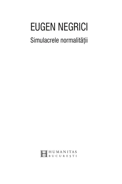Simulacrele normalitatii