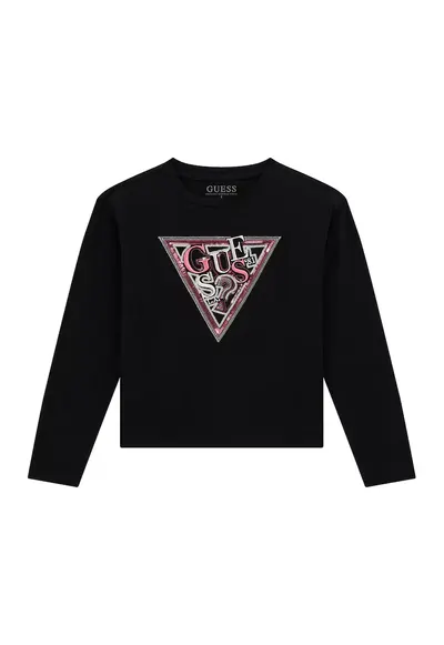 Bluza cu paiete - Negru/Roz deschis