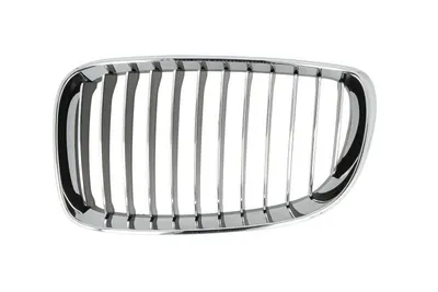 Grila radiator Stanga potrivit BMW 1 (E81), 1 (E82), 1 (E87), 1 (E88) 1.6-3.0 2004-2013 pana in 2013 - (crom/negru)