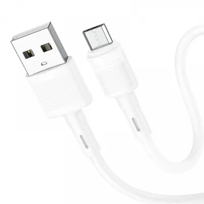Cablu Date si Incarcare USB-A - microUSB HOCO X83 Victory, 18W, 1m, Alb