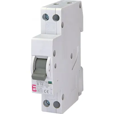 Siguranta automata 1P+N 16A curba B 6KA 1M Eti 002191104