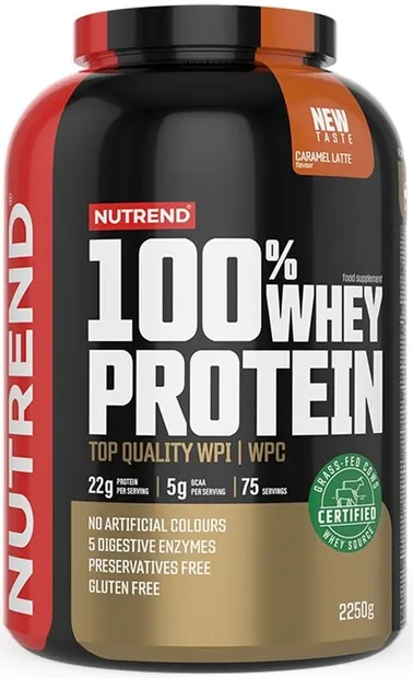 100% Whey Protein, latte caramel, 2250 g, Nutrend