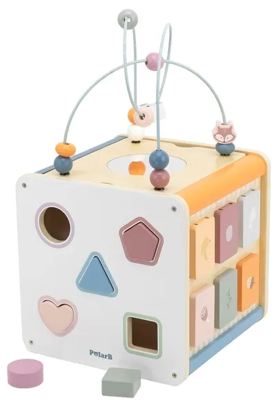 Cub de activare din lemn 8 în 1 Viga Toys PolarB