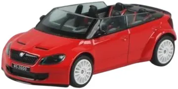 Model de colecție Abrex Modern: Mașini - Skoda Fabia II FL RS2000 Concept (2011) - Red
