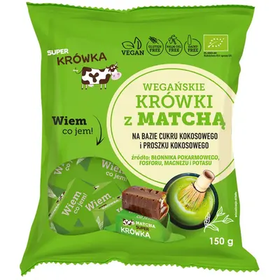 Caramele cu Aroma de Matcha fara Gluten Ecologice/Bio 150g