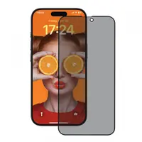 Folie de protectie Ecran Privacy Anank 3X Reinforced pentru Apple iPhone 16, Sticla Securizata, Full Glue, 2.5D