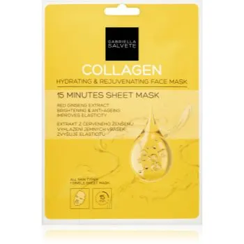 Gabriella Salvete Face Mask Collagen masca pentru celule pentru strălucirea și netezirea pielii