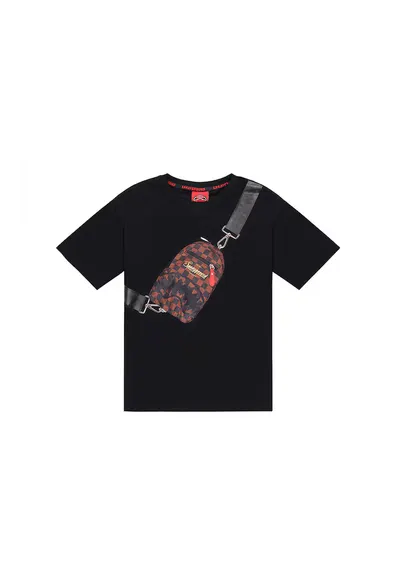 Tricou din bumbac Takeover The Throne - Maro inchis/Negru
